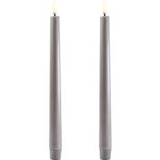 Uyuni Crown Grey LED Candle 25.2cm 2pcs