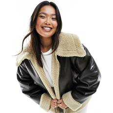 Clothing Yours Aviator Jacket Brown