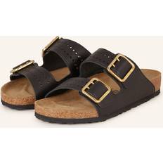 Birkenstock Skor, Herr, Svart, EU, Läder, ‘Arizona Bold Gap’ slides