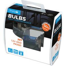 Simply 2 X H7 Xenon Super White Bright 50% Brighter