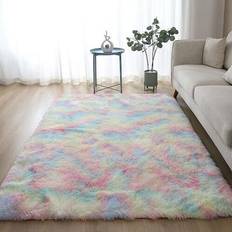 Shaggy Rugs UK 80 300 2 Rainbow Black