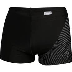 Herren Bademode Speedo Medley Logo-Aquashorts für Herren Schwarz/Grau