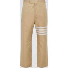 Thom Browne 4-Bar Unconstructed Welt Pocket Trousers - Camel