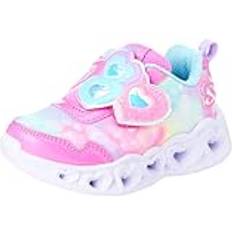 Skechers Girls Children's Shoes Skechers Flickor, Tofflor, Rosa Sparkle Mesh Turkos Trim