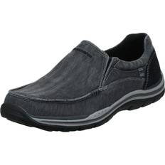 Skechers Men Low Shoes Skechers Mens Expected Avillo Relaxed-Fit Slip-On Loafer,Black,7.5