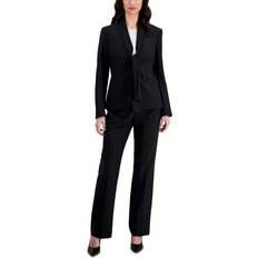 Women Blazers Le Suit Le Suit Women's Scarf-Collar Blazer & Side-Zip Pants, Regular & Petite Black