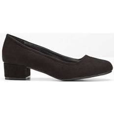 Bonprix Suede Look Court Shoes Black