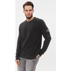 Calvin Klein Jeans Ribbed Round Neck Jumper Black