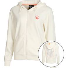 Quiet Please Crossroad Circles & Squares Zip Hoody Women white