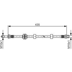 Seat Brake System Bosch Brake Hose BH129 1987476415