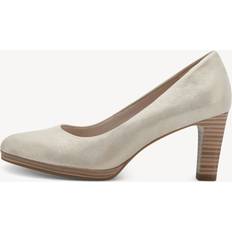 Beige Pumps Tamaris Damen Klassische Pumps, Frauen Absatzschuhe,Absatzschuhe,Heels,hochhackige Schuhe,stoeckelschuhe,Ausgehschuhe,Champagne,39