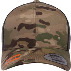 Multicoloured Caps Flexfit One Size, Multicam by Yupoong Multicam Retro Trucker Cap