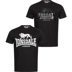 Lonsdale Kelso Short Sleeve T-shirt Units Black Man