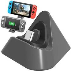 Charger Dock for Nintendo Switch/Switch OLED/Switch Lite, Portable Mini Charging Stand Charge Docking Station