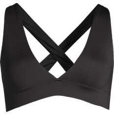 Casall V-Neck Crossback Bikini Top - Black