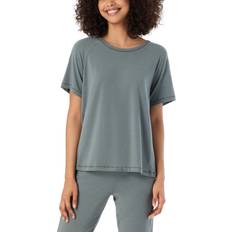 Dam - Gröna Pyjamasar Schiesser T-shirt pyjamas topp dam, Jade