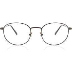 SmartBuy Collection Fyrkantig Halv Ram Metall Glasögon