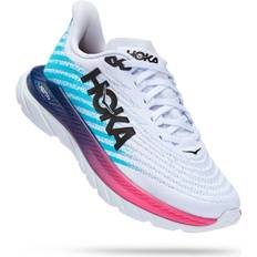 Hoka W Mach 5 Juoksukengät - White/Scuba Blue