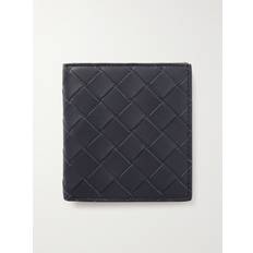 Bottega Veneta Wallets Bottega Veneta Intrecciato Leather Billfold Wallet - Men - Blue