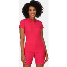 Pink - Women Polo Shirts Regatta Coolweave Cotton 'Sinton' Short Sleeve T-Shirt Cerise