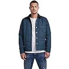 G-Star G-STAR RAW Herren Postino Quilted Overshirt, Blau midnight blue D20161-A790-0026