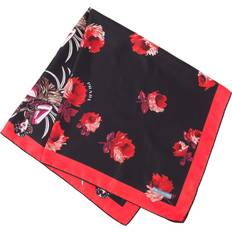 Prada Women Scarfs Prada Schal mit Rosen-Print Damen Seide Einheitsgröße Schwarz