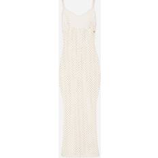 Hemdjurk - Wit Jurken Dolce & Gabbana Crochet Slip Dress White