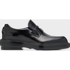 Dame Loafers på tilbud Prada Børstet Læder - Sort