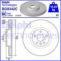 Bromsskivor Delphi BG9342C Bromsskiva Bromsskivor