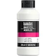 Liquitex 8870304 Basics Acrylfarbe Glanzfirnis für Acrylfarben, schützt vor UV-Strahlung, Staub und Schmutz, alterungsbeständig, verleiht eine glänzende Oberfläche in Archivqualität 250ml Flasche