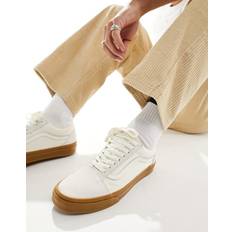 Beige Sneakers Vans – Old Skool – Naturvita sneakers med gummisula-Vit/a