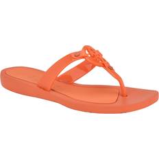 Orange - Women Flip-Flops Guess Tyana Flip Flop Women's Orange Sandals Flat Flip Flop