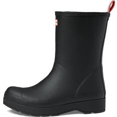 Hunter Rain Boots Hunter Play Mid Sherpa Insulated Boot Black Men's Rain Boots Black