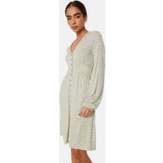 Luella short button dress Green Floral