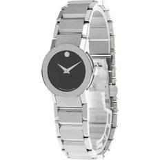 Movado Watches Movado Sapphire 25MM Quartz SS Black Dial Women's Watch