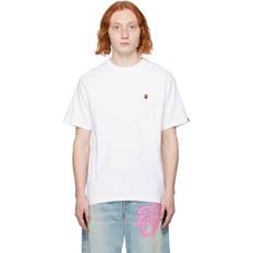 Bape Bekleidung Bape Ape Head One Point Tee Weiß