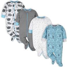Onesies Brand Baby Boys 4-pack N Play Footies And Toddler Sleepers, Blue Elephant, 6-9 Months