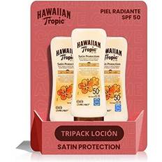 Hawaiian Tropic Satin Protection Ultra Radiance SPF 50+ Very High Protection Sun Lotion, Softens the Skin