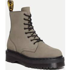 Dr. Martens Jadon Boot Milled Nubuck Platforms - Nickel Grey