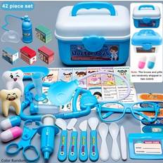 Childrens Toy Doctor And Nurse Boy And Girl Set Childrens Pretend Medical Station Toy Set Play House Stethoscope Injection Game Medical Box