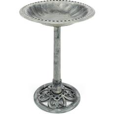 Christow Rustic Bird Bath Resin Garden Birdbath