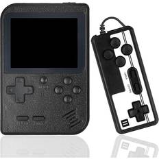 Game Consoles Infinite Basics Retro Mini Handheld Portable Video Game Console, 400 Games 1- or 2-Pack Black