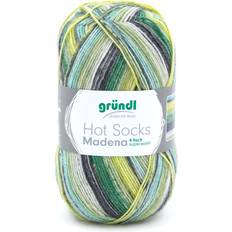 Grün Garne Gründl Hot Socks Madena, 4-fach neptun-color-mix