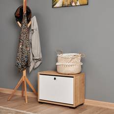 Gula Skoställ Hanah Home Comfortale Skoskåp 60 cm Natur Vit Flerfärgad Skoställ