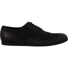 Dolce & Gabbana Men Oxford Dolce & Gabbana Black Caiman Leather Mens Oxford Shoes EU44/US11