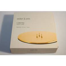 Ester & Erik Lyseplatte Medium 12 cm Guld