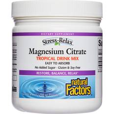 Natural Factors Magnesium Citrate Tropical Drink Mix 250g