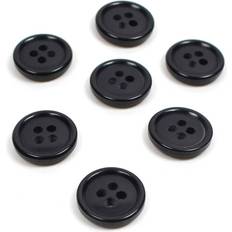 Buttons Hemline Royal Blue Basic Holes Button 7 Pack