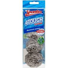 Spontex Tough Scourer Of 4 Silver