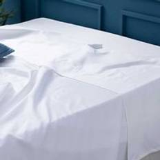 Cotton - Flat Sheet Bed Sheets Belledorm Hotel 600 Thread Count Bed Sheet White